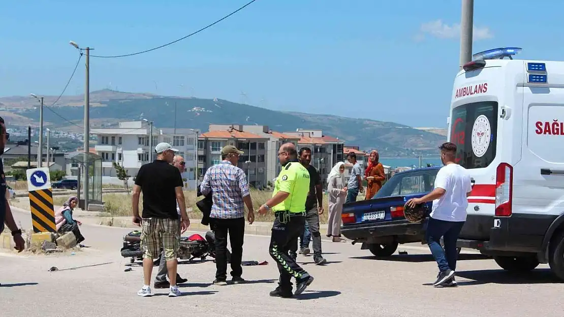 Bandırma'da trafik kazası: 1 yaralı