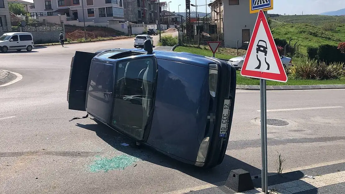 Bandırma'da trafik kazası: 1 yaralı