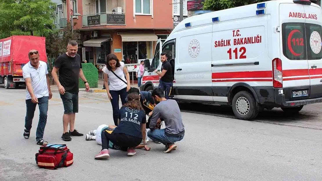 Bandırma'da trafik kazası: 2 yaralı