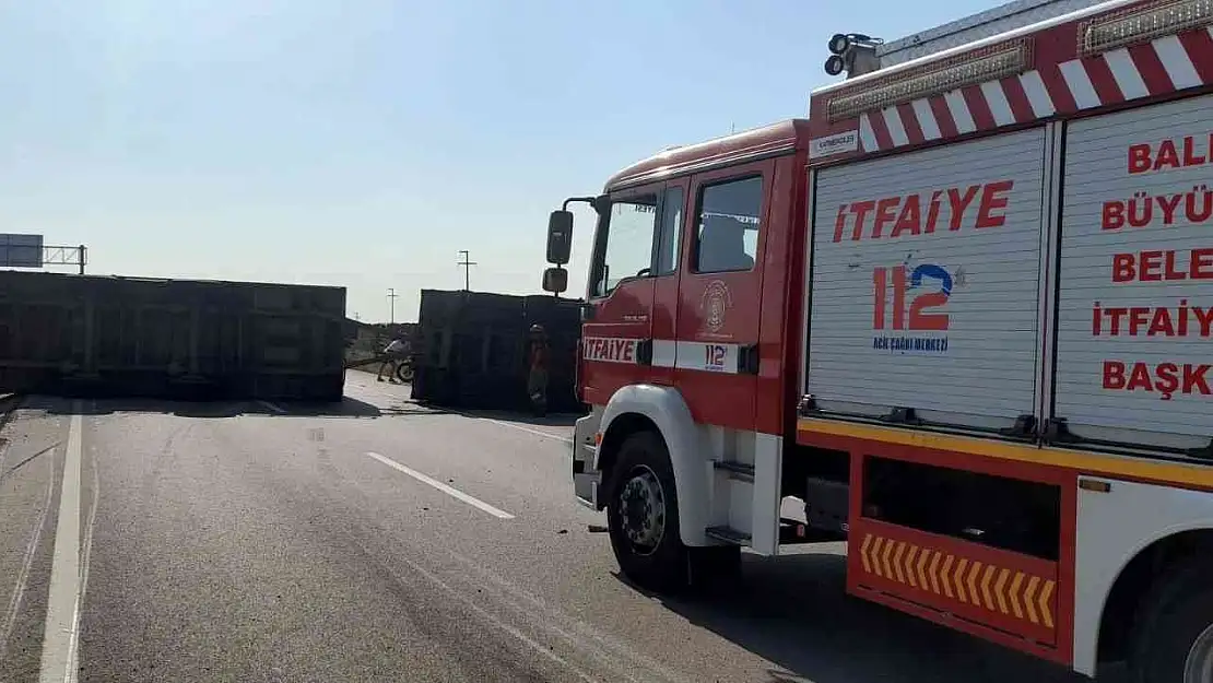 Bandırma Gönen yol ayrımında trafik kazası