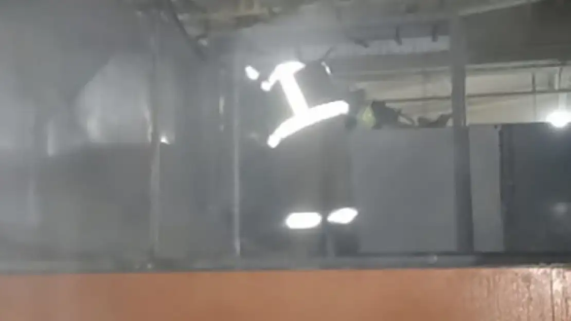 Bandırma OSB'de traktör fabrikasında yangın paniği