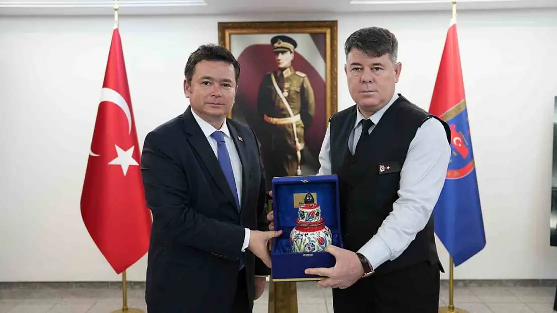 Başkan Aydın'dan Tuğgeneral Tataroğlu'na hayırlı olsun ziyareti