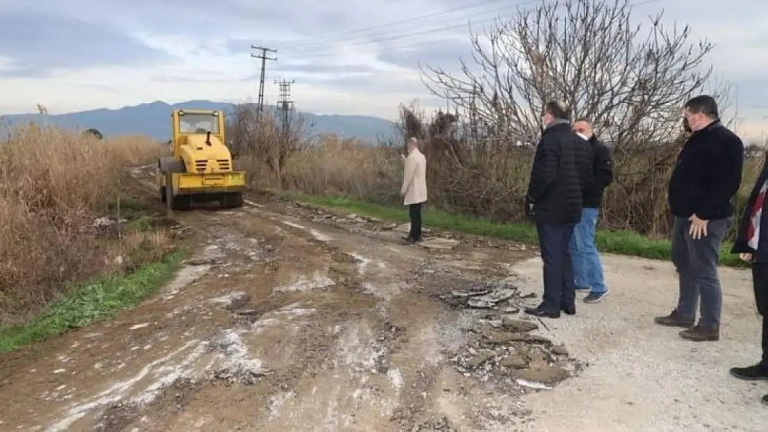 Başkan Çetin Akın arazi yollarını inceledi