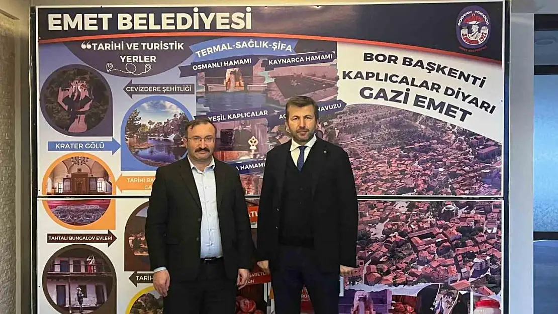 Başkan Doğan, Başkan Demirci'ye Emet'te yürütülen çalışmaları aktardı