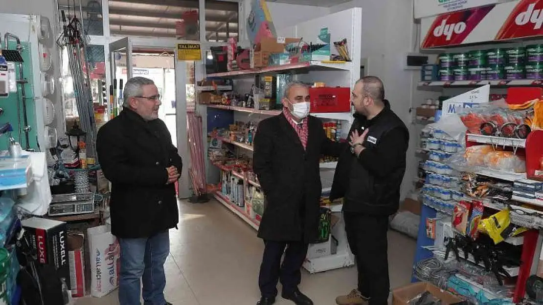 Başkan Işık, Hilal Kent ve Akkent mahallelerindeki esnafları ziyaret etti