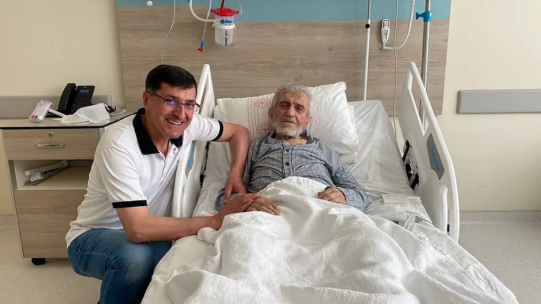 Başkan Kahveci'den Süleyman Canan'a geçmiş olsun ziyareti