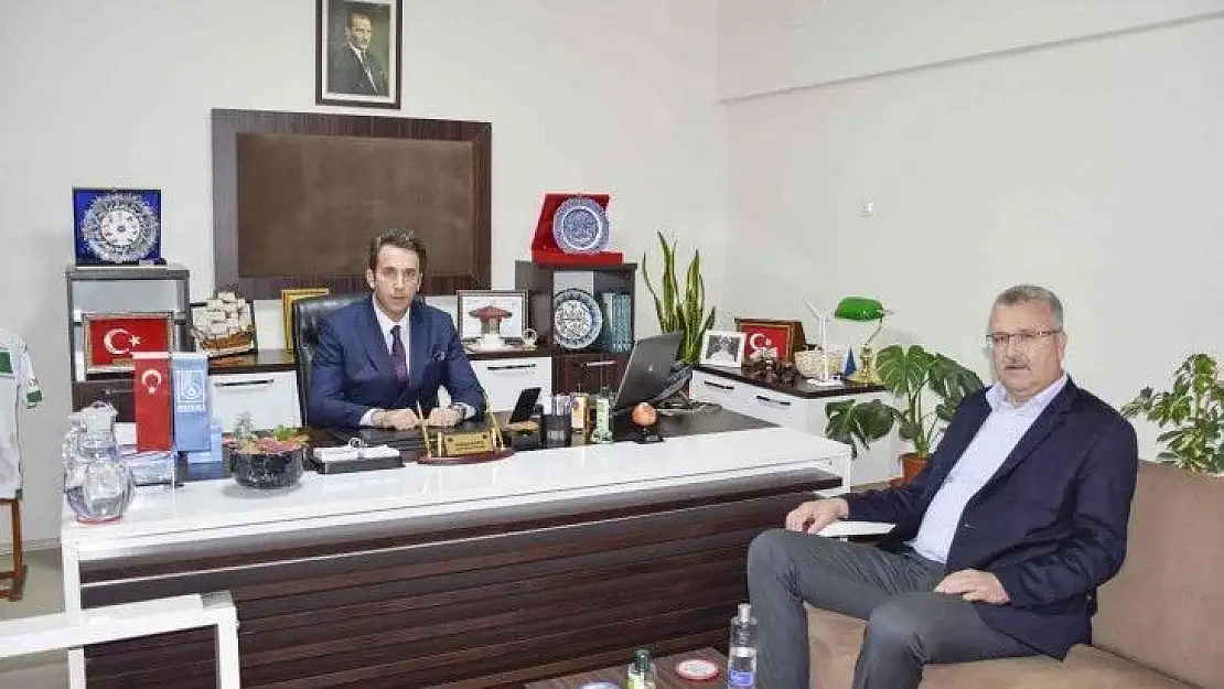 Başkan Özkan'dan Kaya'ya 'hayırlı olsun' ziyareti