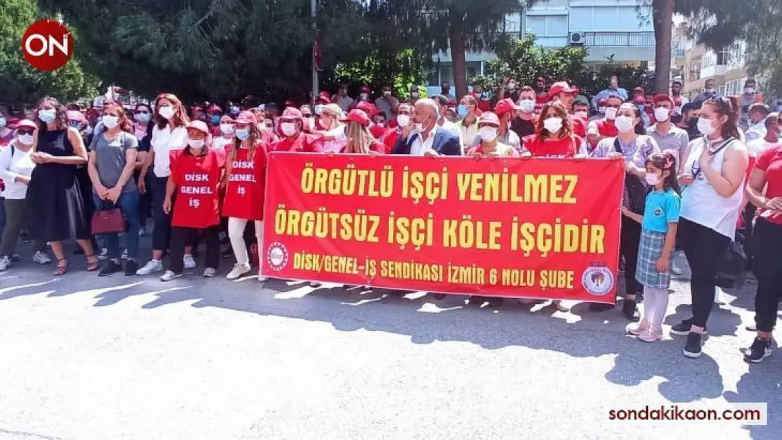 Bayraklı'da toplu iş sözleşmesi eylemi