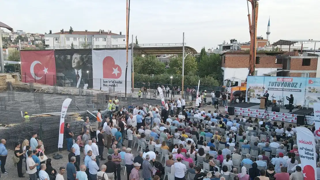 Bayraklı'da Yunus Emre Kültür Merkezi ve anaokulunun temeli atıldı