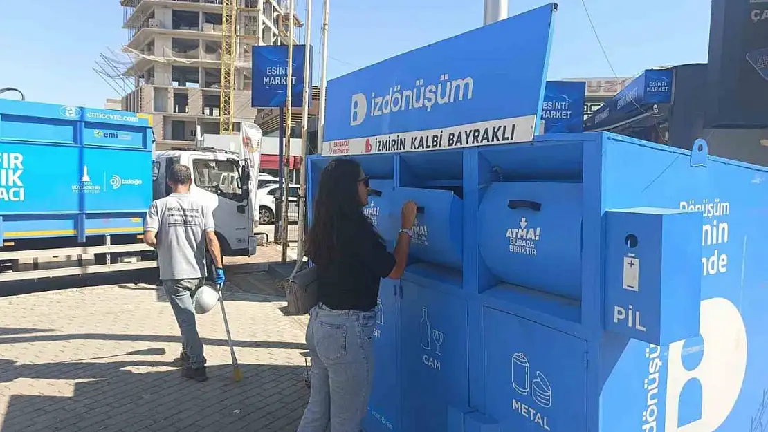 Bayraklı'dan geri dönüşüme 1 yılda 650 ton atık