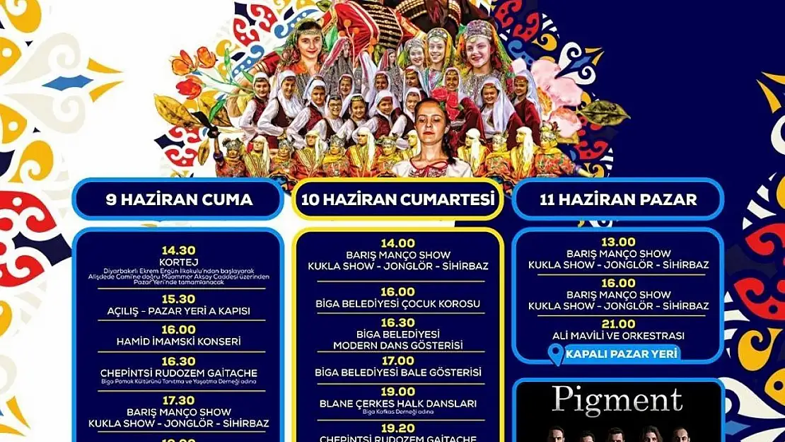 Biga Alışveriş ve Kültür Festivali başlıyor