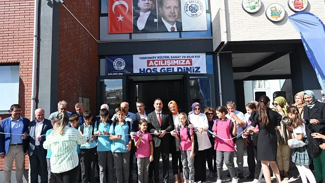 Biga'da Yeniceköy Kültür, Sanat ve Bilgi Evi ile Biga Millet Kıraathanesi açıldı