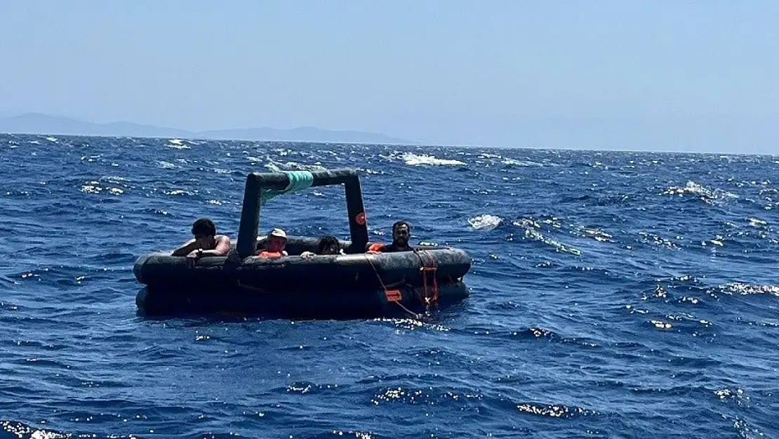 Bodrum'da 20 düzensiz göçmen kurtarıldı, 5'i yakalandı