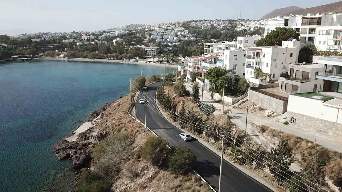 Bodrum'da 9 kilometre sıcak asfalt yapıldı