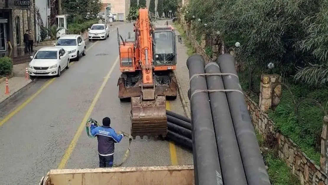 Bodrum'da içme suyu hatlarını yenileniyor