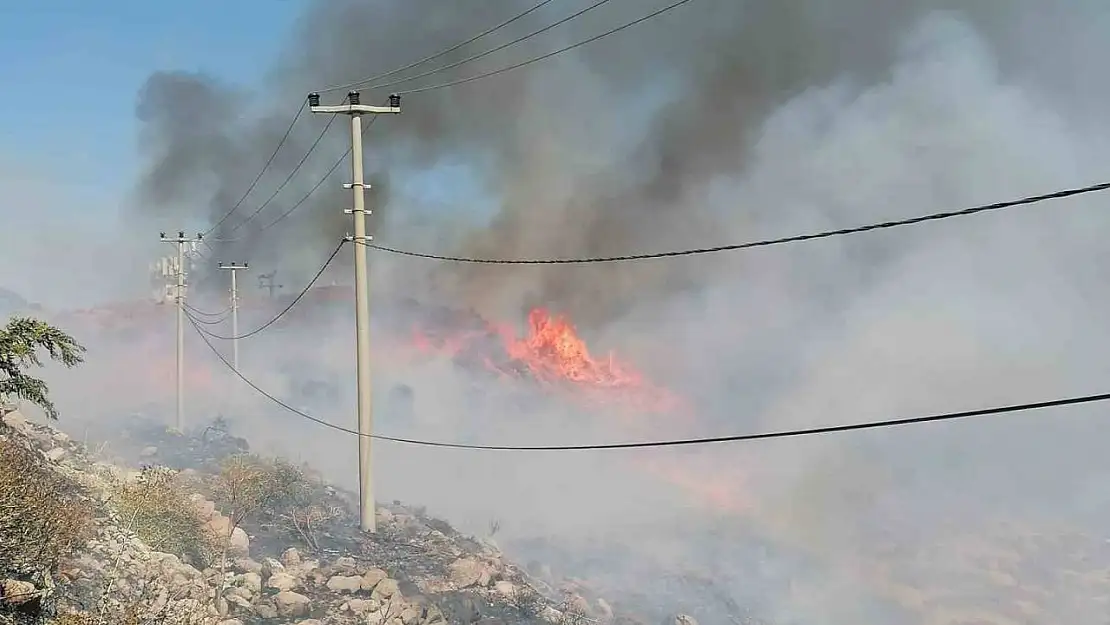 Bodrum'da korkutan yangın