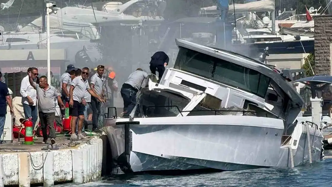 Bodrum'daki marinada patlama: 3 yaralı
