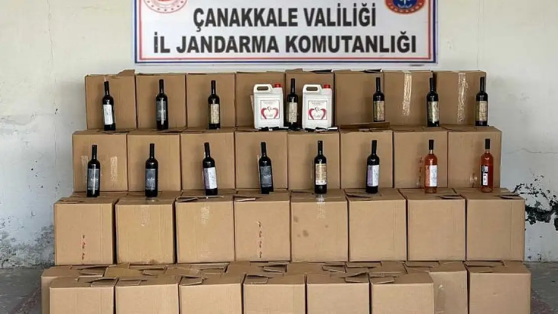 Bozcaada'da kaçak içki operasyonu