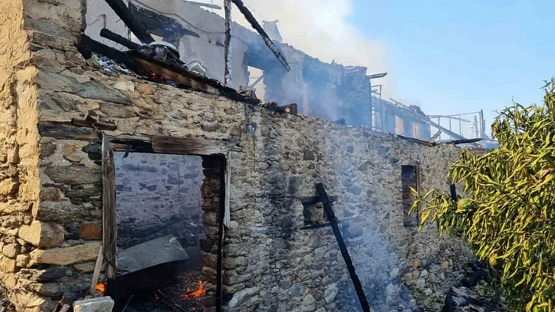 Bozdoğan'da iki ev alevlere teslim oldu