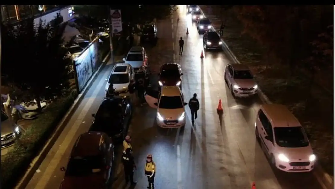 Bursa'da 'drone destekli' asayiş uygulaması