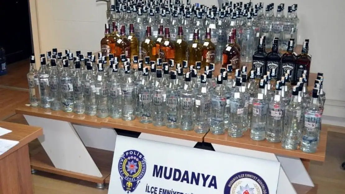 Bursa'da 300 litre sahte içki ele geçirildi