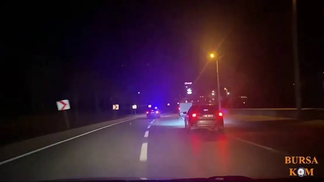 Bursa'da film gibi operasyon kamerada