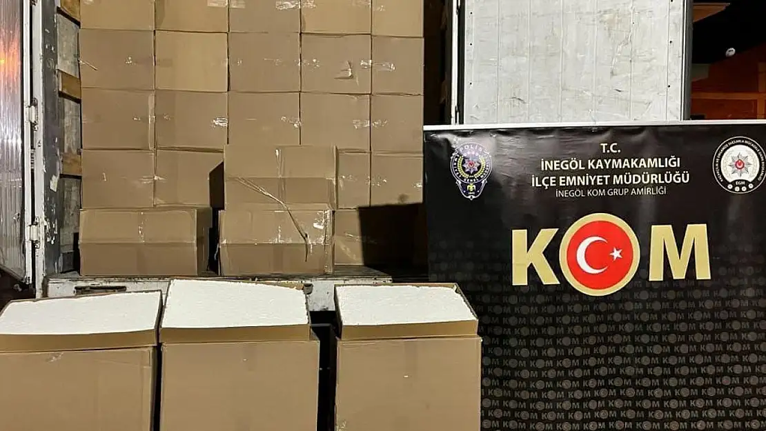 Bursa'da kaçak sigara operasyonu