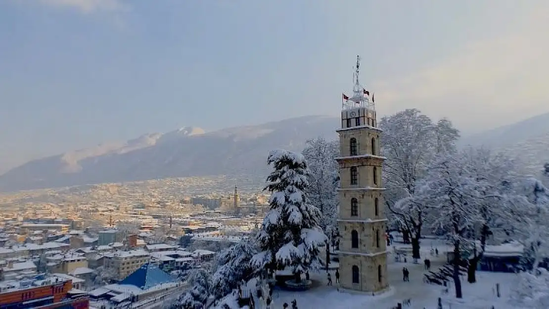 Bursa'da kar başka güzel