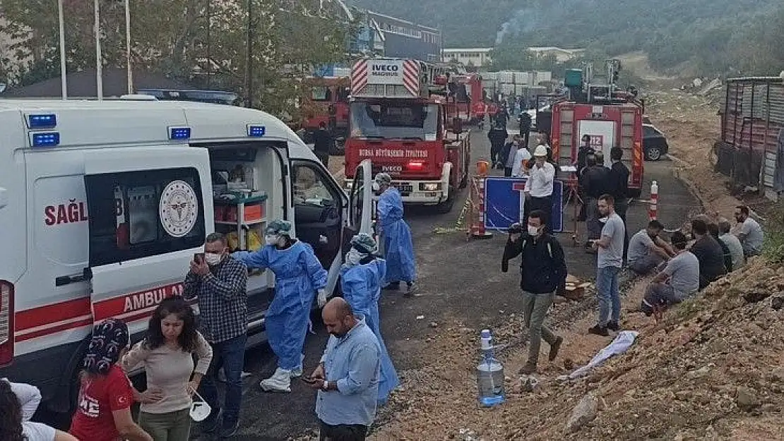 Bursa'da plastik fabrikasında patlama: 1 işçi öldü, 6 işçi yaralandı