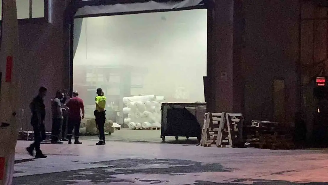 Bursa'da tekstil fabrikasında yangın