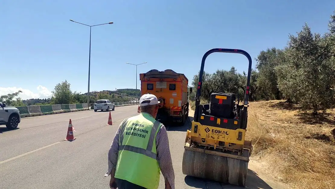 Bursa-Mudanya yolu onarıldı