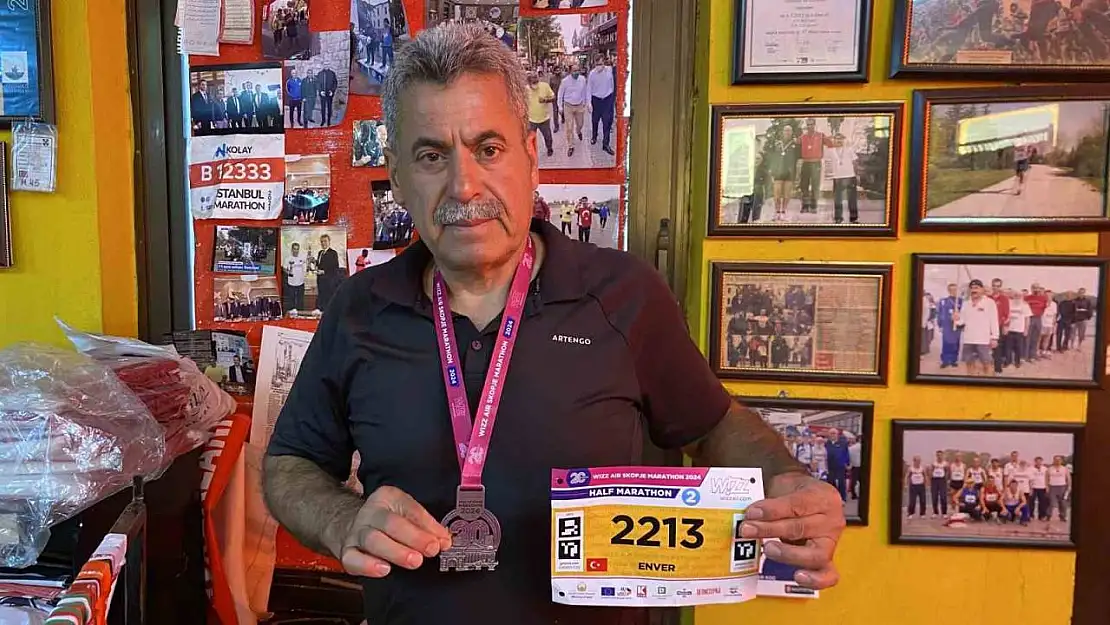 Bursalı esnaf yarı maratonda Türkiye'yi temsil etti