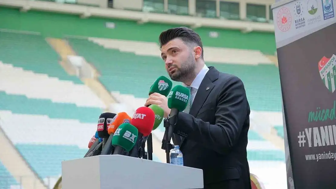 Bursaspor Başkanı Enes Çelik: 'Bursaspor büyüklüğünü hiçbir zaman kaybetmeyecek'