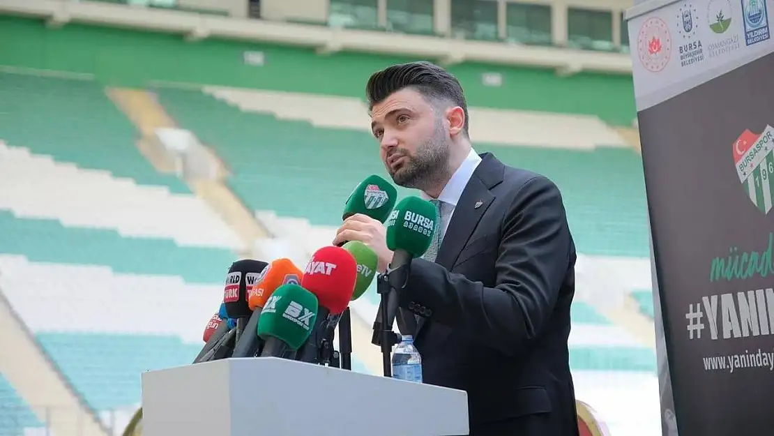 Bursaspor Başkanı Enes Çelik: 'Görevi bırakma dahil her türlü kararı almaya hazırız'