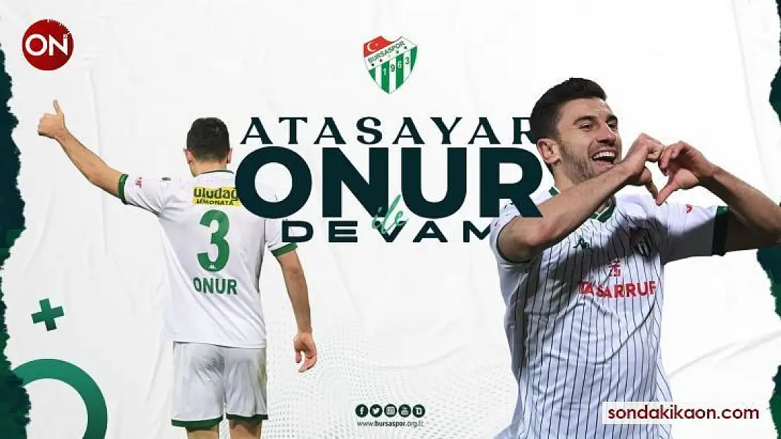 Bursaspor, Onur Atasayar'la yeniden anlaşmaya vardı