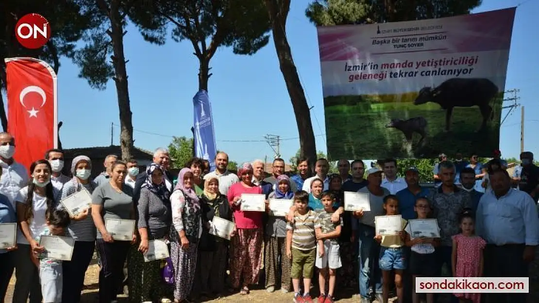 Büyükşehir'den Bergamalı üreticilere manda desteği