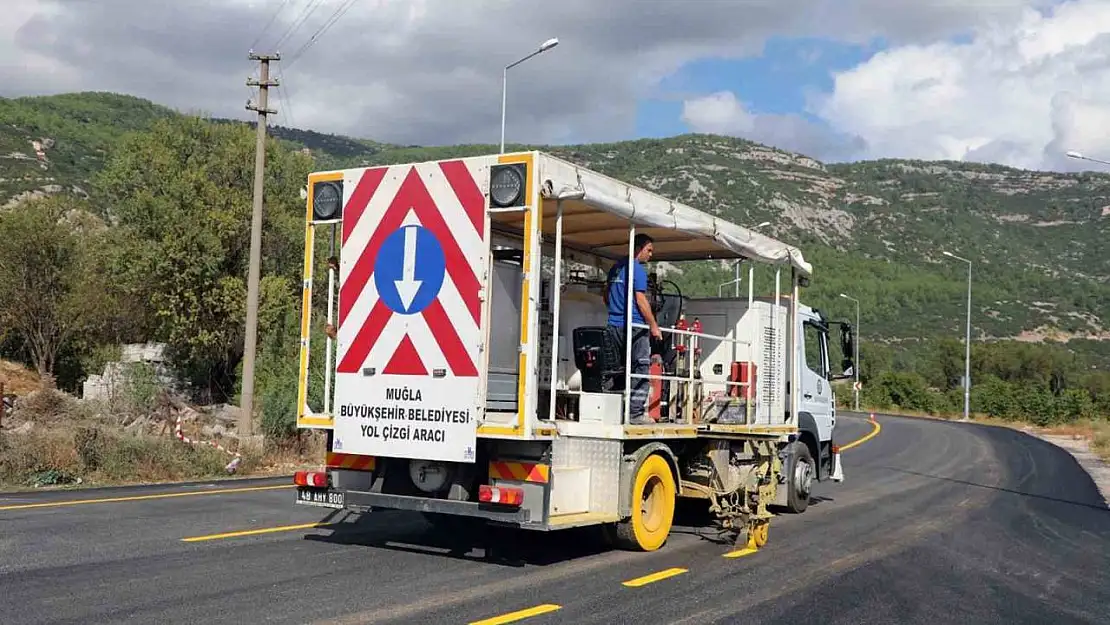 Büyükşehir ekipleri 10 bin km çizgi çalışması yaptı