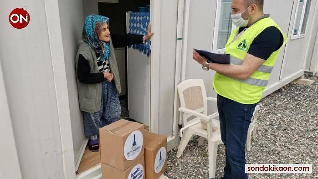 Büyükşehirden Karaburun'daki depremzedelere destek