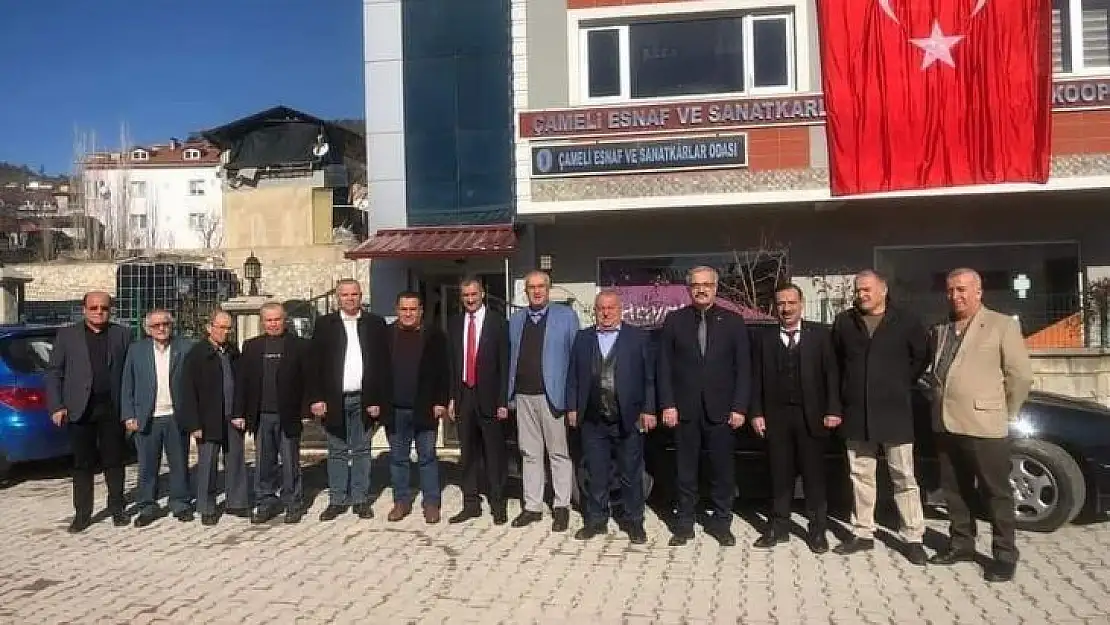Çameli Esnaf Odası'nda mevcut yönetim güven tazedi