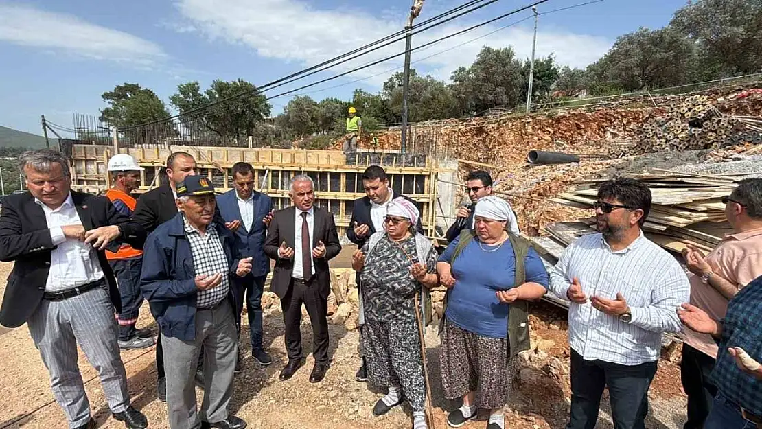 Çamlık Camii'nin temeli dualarla atıldı