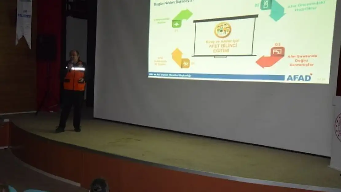 Çan'da 'temel afet bilinci eğitimi' verildi
