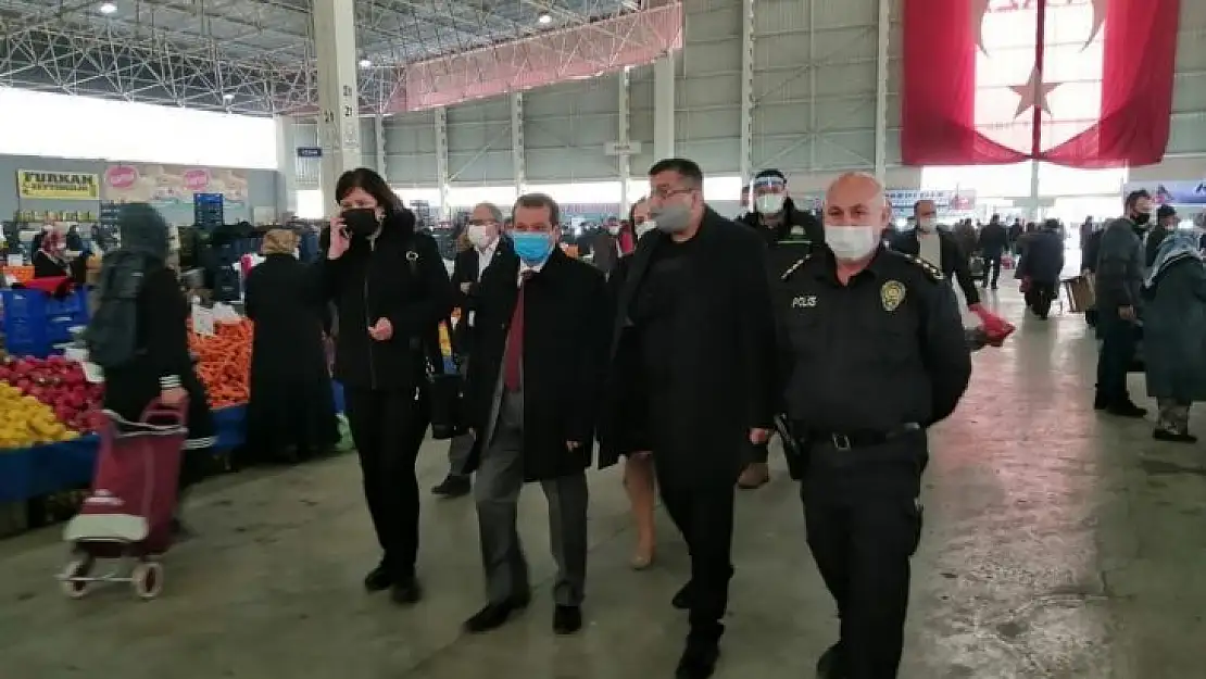 Çan'da artan vakaların ardından pazar yeri denetimleri arttırıldı