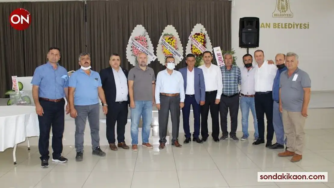 Çan'da, Muhtarlar Derneği'nin yeni başkanı Şahin oldu