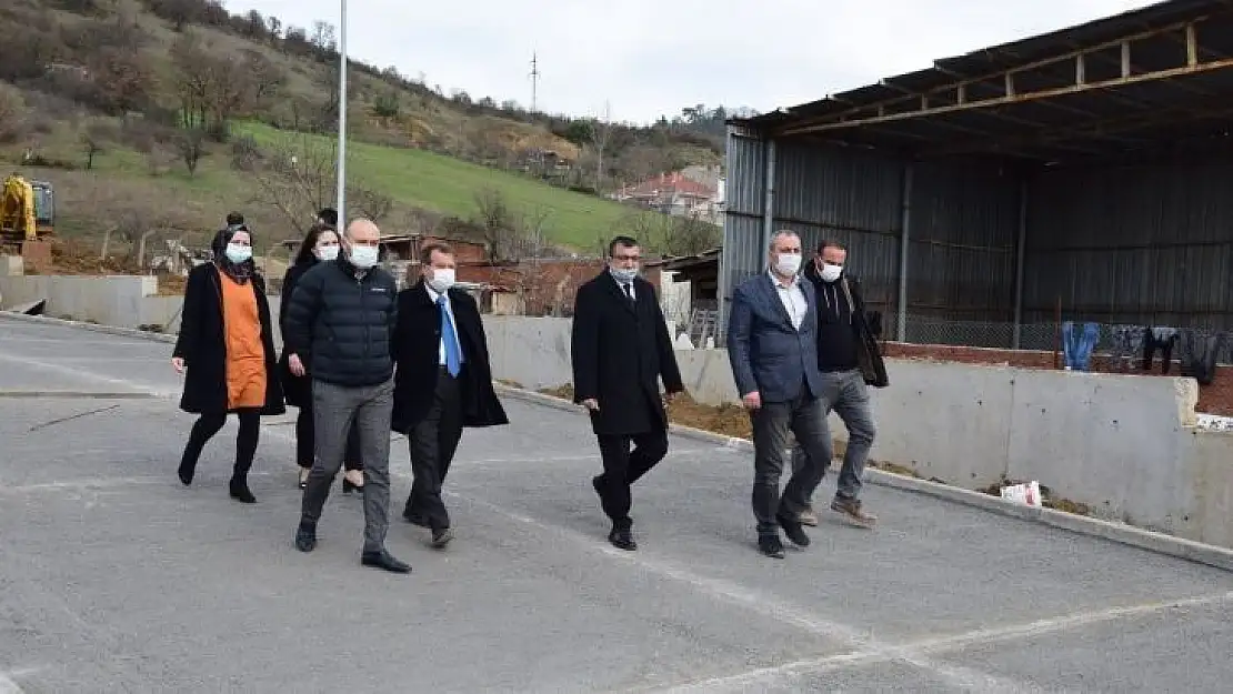 Çan Devlet Hastanesi inşaatında inceleme