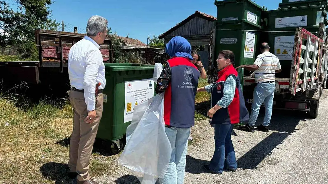 Çanakkale'de 31 bin 250 kilogram zirai ambalaj atığı bertaraf edildi