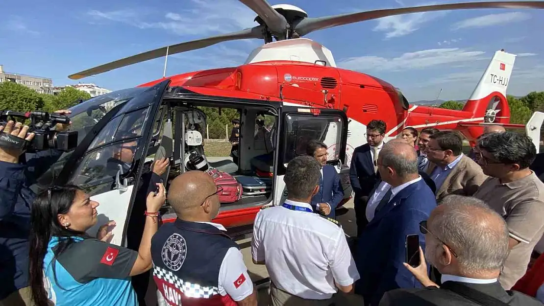 Çanakkale'de ambulans helikopter göreve başladı