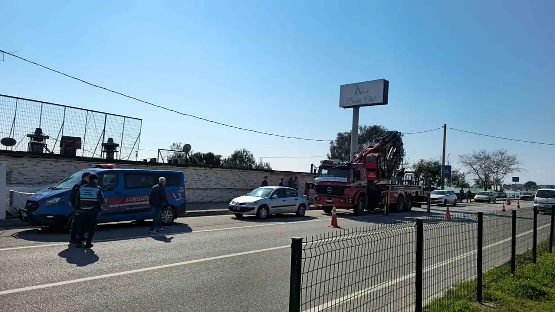 Çanakkale'de bir motel jandarma tarafından boşalttırıldı