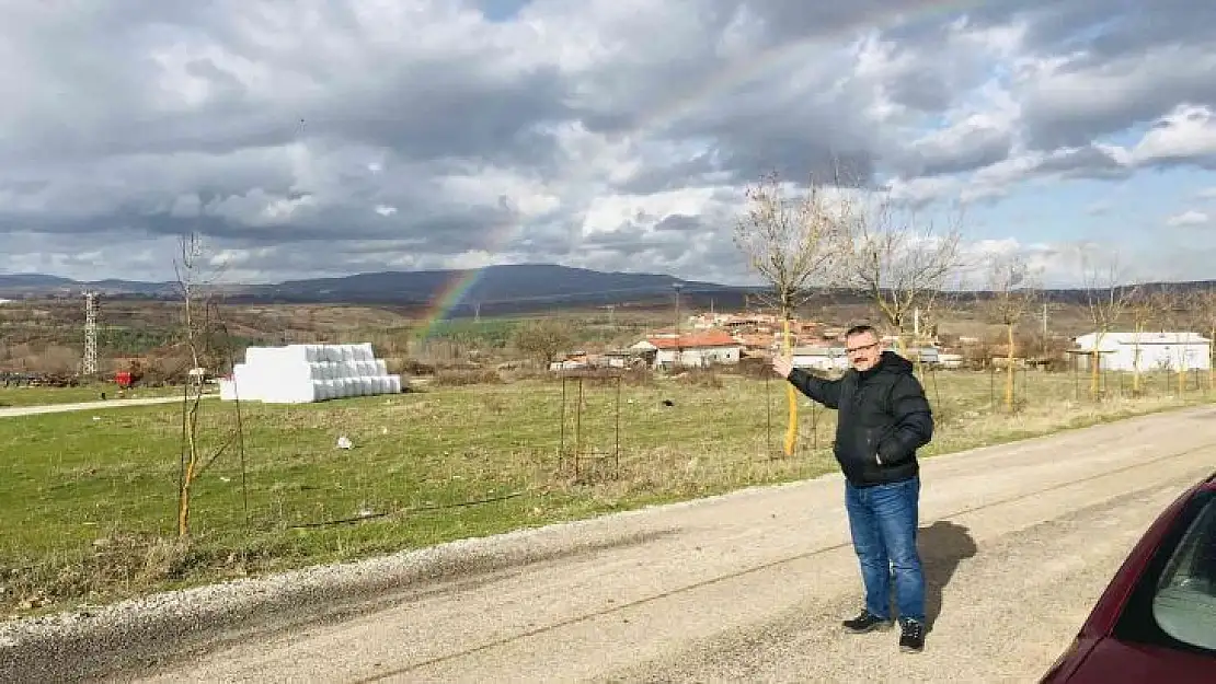 Çanakkale'de gökkuşağı manzarası