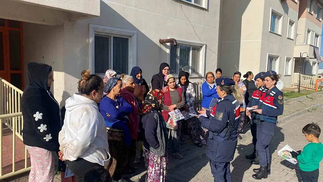 Çanakkale'de jandarma, erken yaşta evliliklerin önlenmesi ve kadına yönelik şiddetle mücadele için sahada
