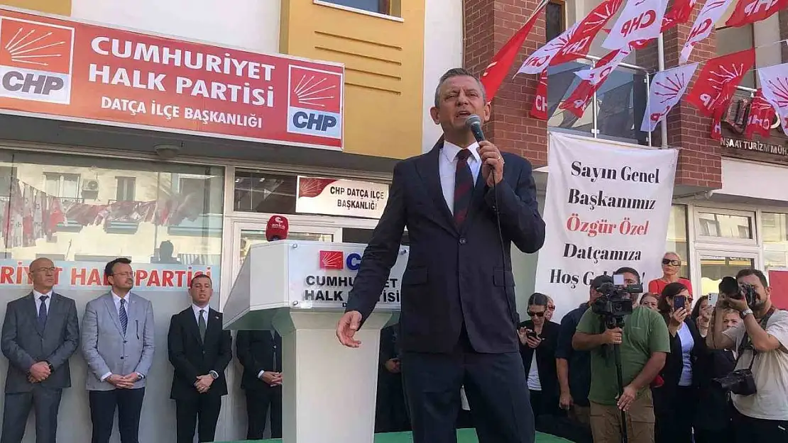 CHP lideri Özel, 13 bin oy aldığı Datça'da bin kişiye seslendi